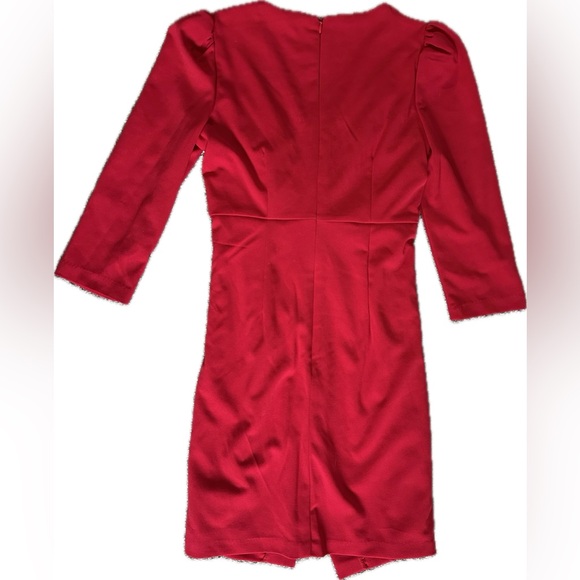 Julia Jordan Puffed Shoulder Twist Front Dress - Picture 6 of 8